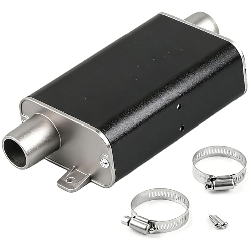 24 mm Schalldämpfer für Dieselheizung, Abgasschalldämpfer für Standheizung, Dieselheizung Auspuff Schalldämpfer, Universeller Parkheizung Abgasdämpfer für Auto Wohnmobil Notstromaggregat