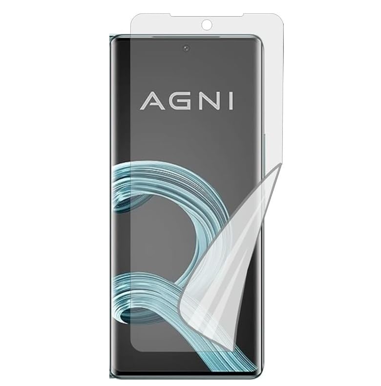 Image of Blacksheep High Sensitivity Hydrogel Screen Protector Compatible with LAVA AGNI 2 5G Matte Transparent Soft TPU Protective Film [Fingerprint Unlock Compatible] [Clear HD]