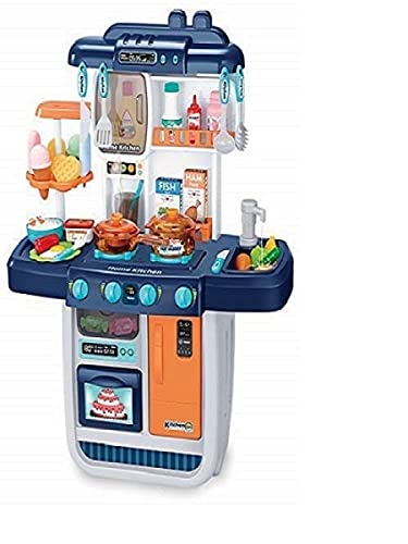 JESAVI ENTERPRISE Big Size Kitchen Set for Kids Kitchen Play Set with Lights & Sound for Girls, Big Size Remote Control Kitchen Toy Set for Kids Girls ( Kitchen Playset )