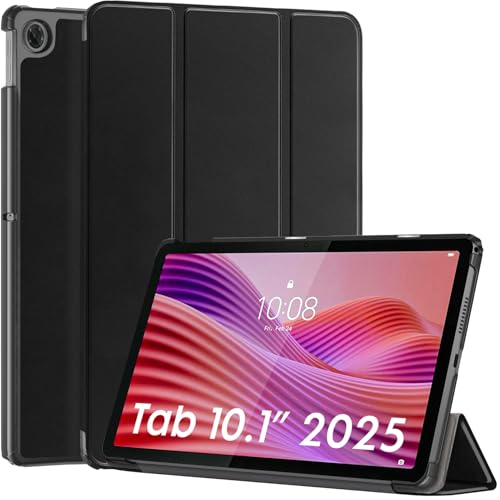 Image of Robustrion Cover for Lenovo Tab 10.1 inch 2025 Cover Case, Trifold Flip Cover Case for Lenovo Tab 10.1 inch Tablet Cover TB-311FU /311XU - Black