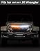 Grille Compatible with JK 2007-2017 Front Bumper Grill with Turning Signal Light, Black