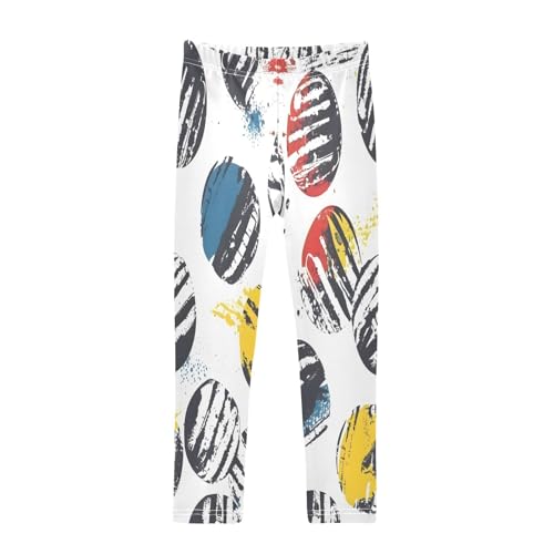 Toddler Girls Leggings Printed Yoga Pants Leggings Sport Pattern with Balls for Kids