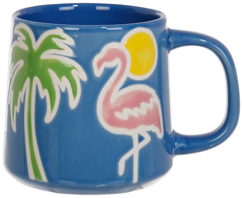 Vintage-Inspired Flamingo Coffee Mug