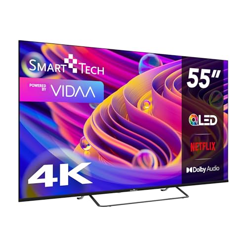Smart Tech 55QV02K QLED Fernseher 55 Zoll Smart TV VIDAA - HDR Fernseher mit 4K UHD Auflösung, Bluetooth und Triple-Tuner (2026) 5
