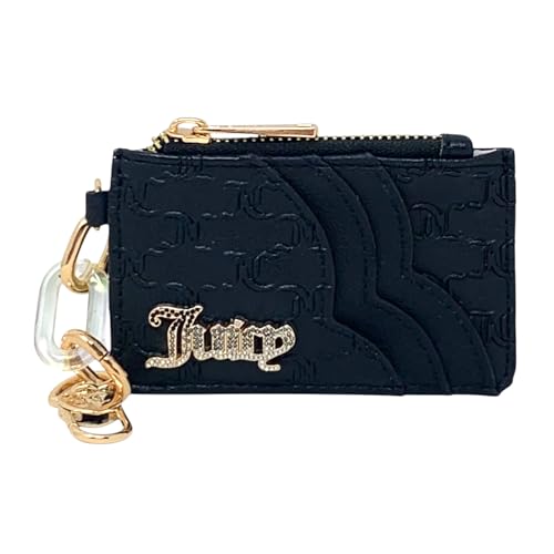 Juicy Couture Women's Elongated Card Case with Clip (Bling Bling Liquorice)