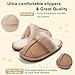 JouraLiyon Kids Slippers,Girls House Shoes in Winter,Wool-Like Plush Fleece Lined,Warm,Comfortable for Indoor Essential,Beige
