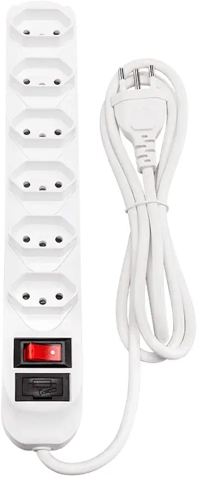 Filtro de Linha com 6 Tomadas EPE 1006 Branco Intelbras