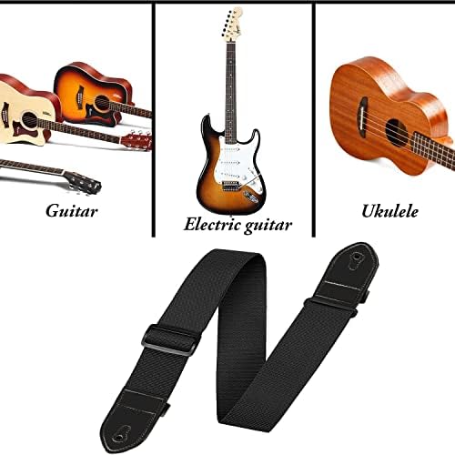 JEOPKO 1 Pcs Guitar Strap, Guitar Strap Locks Acoustic Guitar Strap