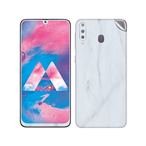 VCAREGADGETS White Marble Skin Compatible with Samsung Galaxy M30 VCG-585
