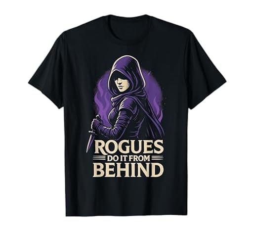 Los pícaros lo hacen por detrás: divertido juego de mesa RPG Stealth Camiseta | Ya disponible en tu tienda friki favorita! En mundofriki.es!