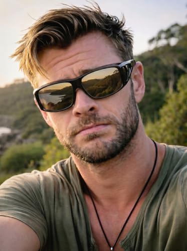 Image of IGnaef Dark Cat.4 Fit Over Sunglasses for Men Women, Polarized Wrap Around Shade to Wear Over Glasses UV Protection
