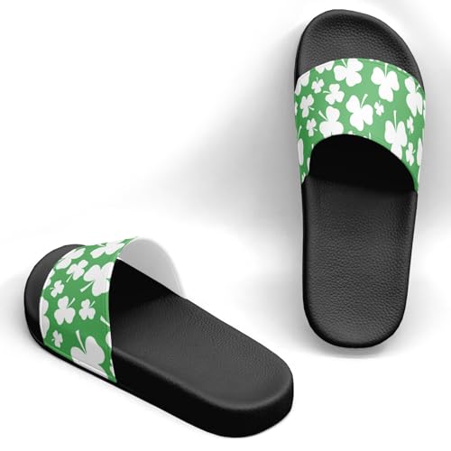 Happy St Patricks Day Design Slippers Sandals for Women Men Casual Athletic Sandals Pool Shower Indoor Outdoor Slide Slippers2