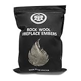 High Temperature Tech Replacement Rock Wool Embers for Gas Fireplaces/Gas Logs- Large 16 oz Bag (1, XL)