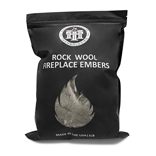 High Temperature Tech Replacement Rock Wool Embers For Gas Fireplaces/Gas Logs- Large 16 Oz Bag (1, Xl) #TOP2