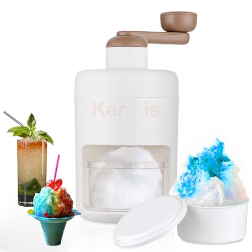 Image of Manual Ice Gola Maker | Baraf Ka Gola Machine with Stainless Steel Blades | Ice Crusher for Chuski, Slush & Snow Cone | Easy to Use & Clean | Summer Special for Home & Kids, BPA Free