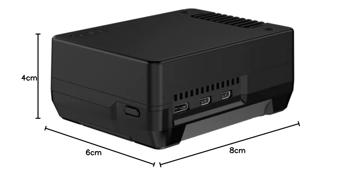 Argon Neo 5 M.2 NVMe PCIe Gehäuse für Raspberry Pi 5, Raspberry Pi 5 Gehäuse aus Aluminium mit integriertem Lüfter