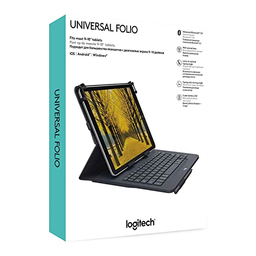 Logitech Universal Folio with Integrated Keyboard for 23–25 5 cm9–10 inch Tablettes Pan Nordic - vue 7