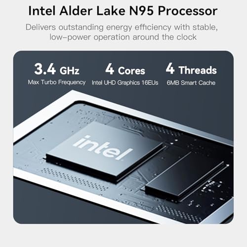Image of Beelink Mini PC, ME Mini N95, Desktop Computers 12G LPDDR5 /1TB PCIe SSD, 6 x M.2 SSD Slots, Dual 2.5G LAN /WiFi6 /BT5.2 for Office /HTPC /NAS Storage /Home Theater /Data Center /W11 Home