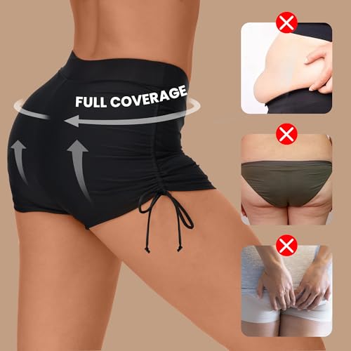 Period Swimwear for Teens, Menstrual Leakproof Bikini Bottoms, Drawstring Bathing Suit Bottoms for Girls3