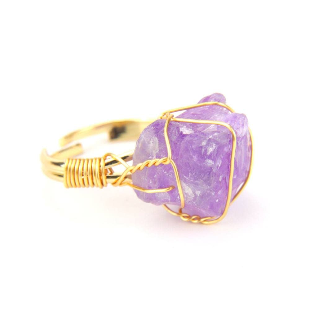 Amethist ring Syona - Zilveren dames ring met edelsteen