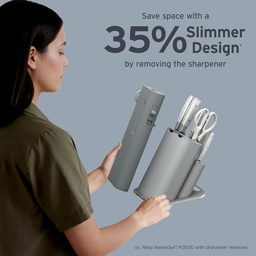 Image of Ninja NeverDull 10-Pc German Steel Knife Set, Light Grey, NK32010GY1