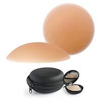 Kiwee Women’s Reusable Nipple Cover – Silicone Nipple Cover Bra Pad – Adhesive Reusable Nipple Pads – Thin Silicone Nipple Cover Pasties