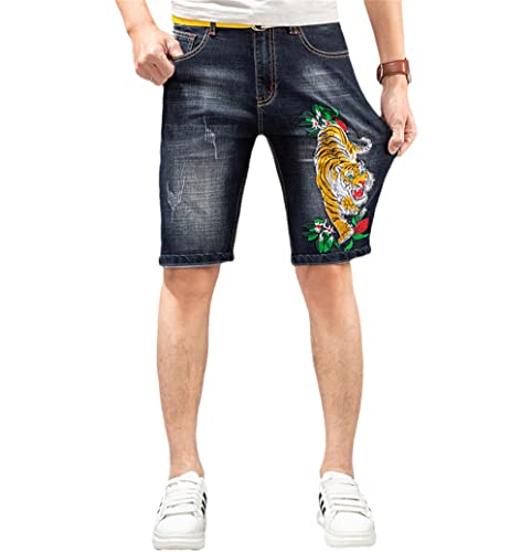 Short denim homme bleu 58 KEHAIOO ample et stylé contre l'inconfort de l'été