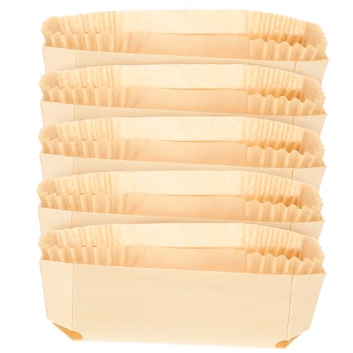 MAGICLULU Moule À Gâteau Résistant À La Chaleur En Bois Avec Papier Sulfurisé Moule Bateau 12.00X6.50X3.80Cm Antiadhésif Pour Pâtisserie Maison Réunions Familiales Et Célébrations