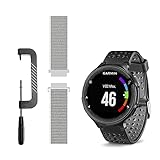 C2D JOY - Correa de repuesto para Garmin Forerunner 235 (clavijas y herramienta de extracción de pines) también para FR220/230/620/630/735XT, 13# Seashell