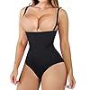 Nebility-Women-Waist-Trainer-Shapewear-Thong-Bodysuit-Seamless-Tummy-Control-Panty-Faja-Open-Bust-Body-Shaper Nebility Women Waist Trainer Shapewear Thong Bodysuit Seamless Tummy Control Panty Faja Open Bust Body Shaper (XL/2XL, Black)