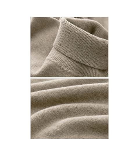 Pull en coton mélangé pour homme col roulé coupe ajustée élégante taille S