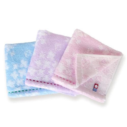 今治タオル 認定 ハンカチタオル 25×25cm Toshin【 ハイドランジア 】日本製 綿100% タオルハンカチ レディース ハンドタオル 3枚