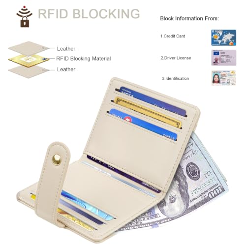 Image of Small Wallets for Women Slim Minimalist Bifold Credit Card Holder
