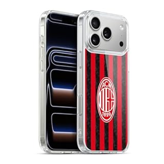 Head Case Designs Licenza Ufficiale AC Milan Home Kit per Stemma 2025/26 Custodia in Gel [Protezione di Grado Militare] Compatibile con Apple iPhone 17 PRO Max E Compatibile con MagSafe