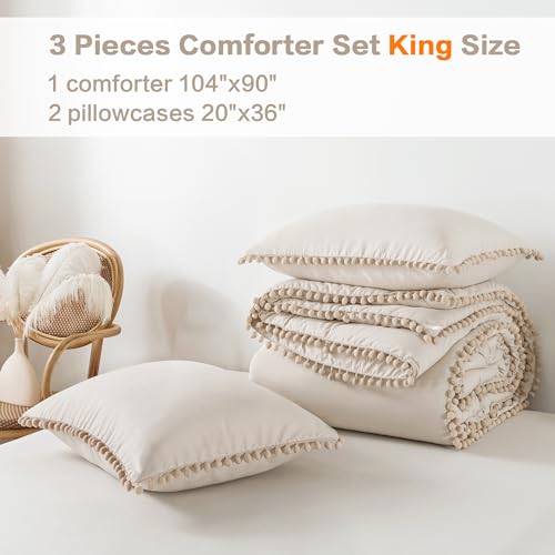 Litanika Comforter Set juego de edredón acolchado con fundas de almohada para cama doble 8