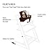 Tripp Trapp Baby Set from Stokke, Walnut - Convert The Tripp Trapp Chair into High Chair - Removable Seat + Harness for 6-36 Months - Compatible with Tripp Trapp Models After May 2006