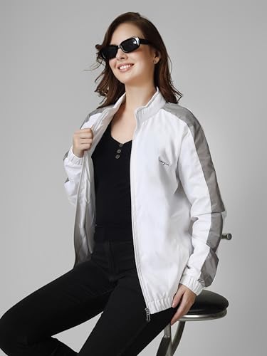 Image of Lavozia women jacket Women's Travel Nylon Solid Plain Sports Gym Workout Running Travel Trekking and jacket for Women