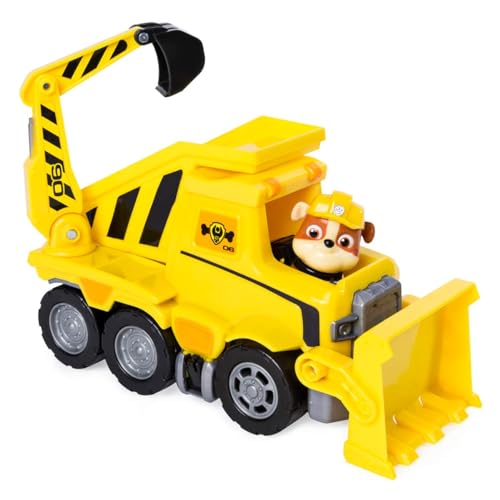 Paw Patrol Ultimate Rescue, Rubble’s Ultimate Rescue Bulldozer with Moving Scoop & Lift-Up Dump Bed, for Ages 3 & Up