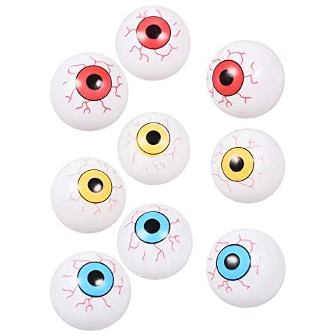 Greenbrier Eyeball ping Pong Balls for Halloween or Table Tennis, 2 Colors, 24 PCS Total Cover
