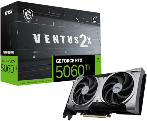 グラフィックボード・グラボ・ビデオカード MSI GeForce RTX 5060 Ti VENTUS 2X MSI GeForce RTX™ 5060 Ti 16G VENTUS 2X PLUS