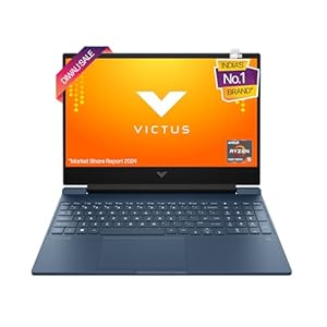 HP Victus Gaming Laptop, AMD Ryzen 5 5600H, 4GB AMD Radeon RX 6500M Graphics, 15.6-inch (39.6 cm), FHD, IPS, 16GB DDR4, 512GB SSD, Backlit KB, B&O, Dual Speakers (Win 11 Pro, Blue, 2.48 kg), fb0150AX