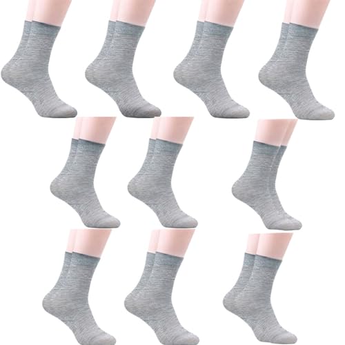 Cotton Dress Socks for Men 10Pairs Mens Crew Socks,Summers Midcalf Socks Ultrathin Silk Highs Ankle Socks Boot Socks3