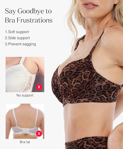 Popilush High Waisted Bikini Sets for Women Tummy Control Shapewear Swimsuit Ruched Push Up Two Piece Bathing Suit3