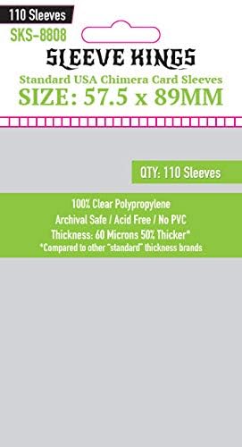 Sleeve Kings Standard USA Chimera Card Sleeves (57.5x89mm) - 110 Pack, 60 Microns