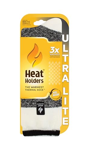 HEAT HOLDERS Men's Lucas ULTRA LITE® Crew Socks Black/Men's 7-122
