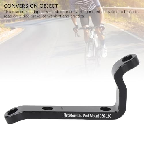 Disc Brake Adapter 160mm Aluminum Alloy Front Rear Caliper Rotor Bracket Converter Mountain Bike to Road Bike Post Mount to Flat Mount Brake Adapter for Cycling Enthusiasts4