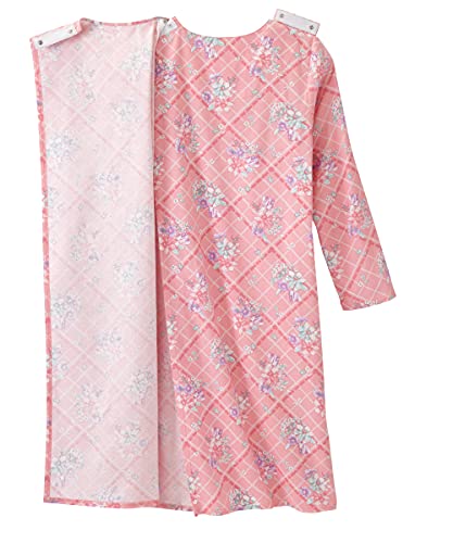 Silverts Open-Back Hospital Gowns for Women – Comfortable, Dignified, Easy Dressing for Seniors & Patients - 100% Cotton - Image 3