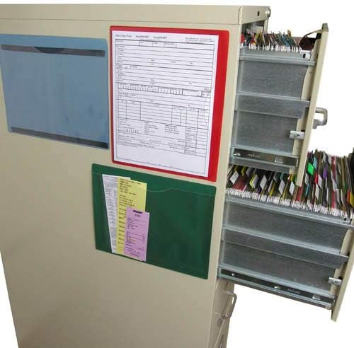 Miniatura 4 de StoreSMART FJ85STCM-10 - Archivador con parte trasera magnética, 10 unidades, plástico transparente, resistente, resistente