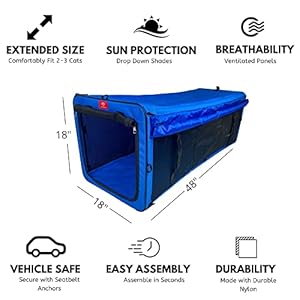 The-IndoorOutdoor-Cat-Enclosure-Cat-Playpen-48-x-18-x-18-Blue - Cucciolini Doodles   The-IndoorOutdoor-Cat-Enclosure-Cat-Playpen-48-x-18-x-18-Blue