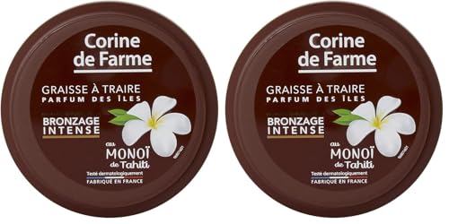 Corine de Farme - Acelerador del Bronceado Intenso - Aceite Bronceador - Tez Morena sin Autobronceador - con Monoi de Tahiti - Fabricación Francesa - 150 ml (Paquete de 2)